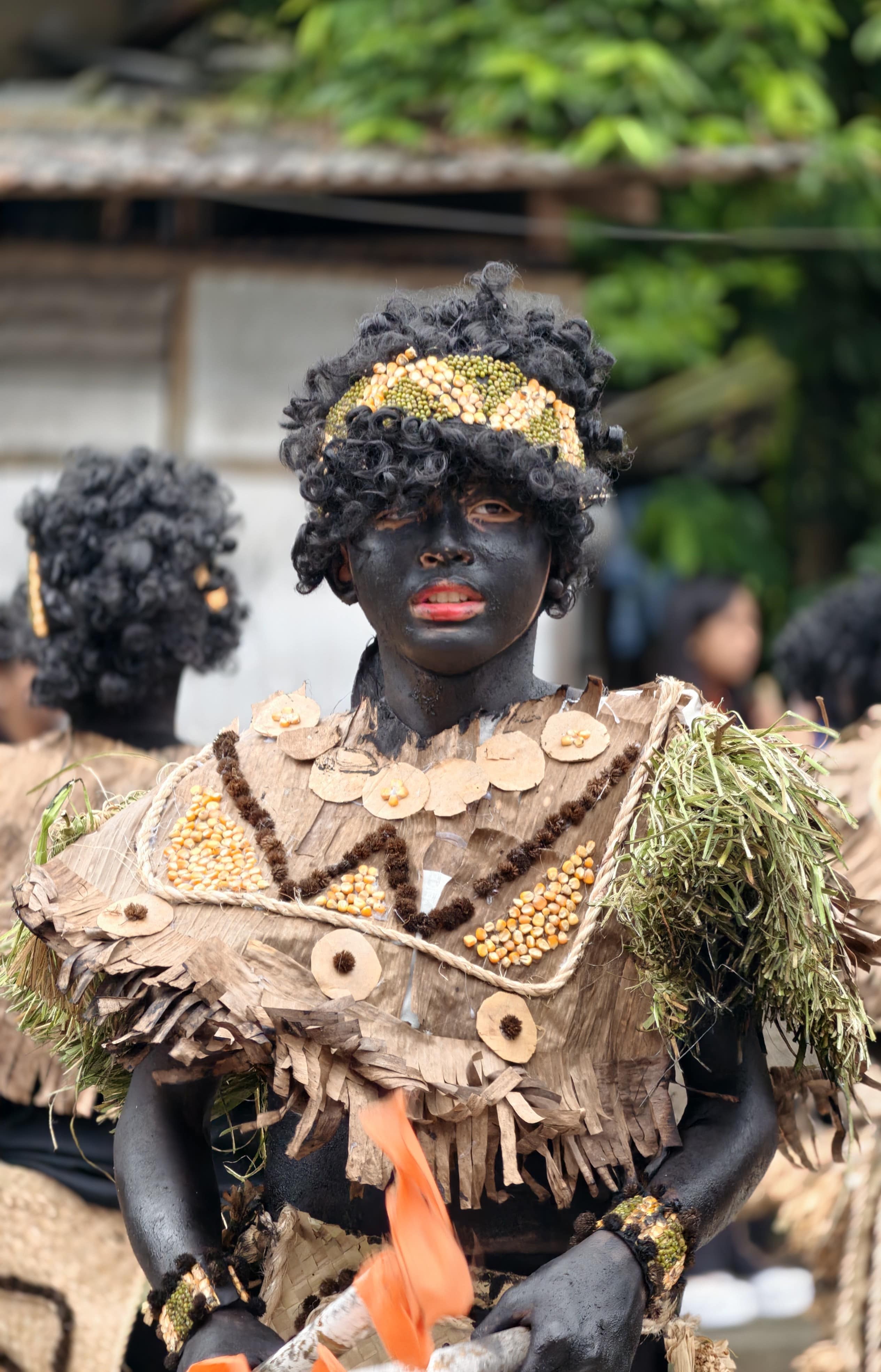 Guardians costumed in full regalia for the Ati-Atihan festival