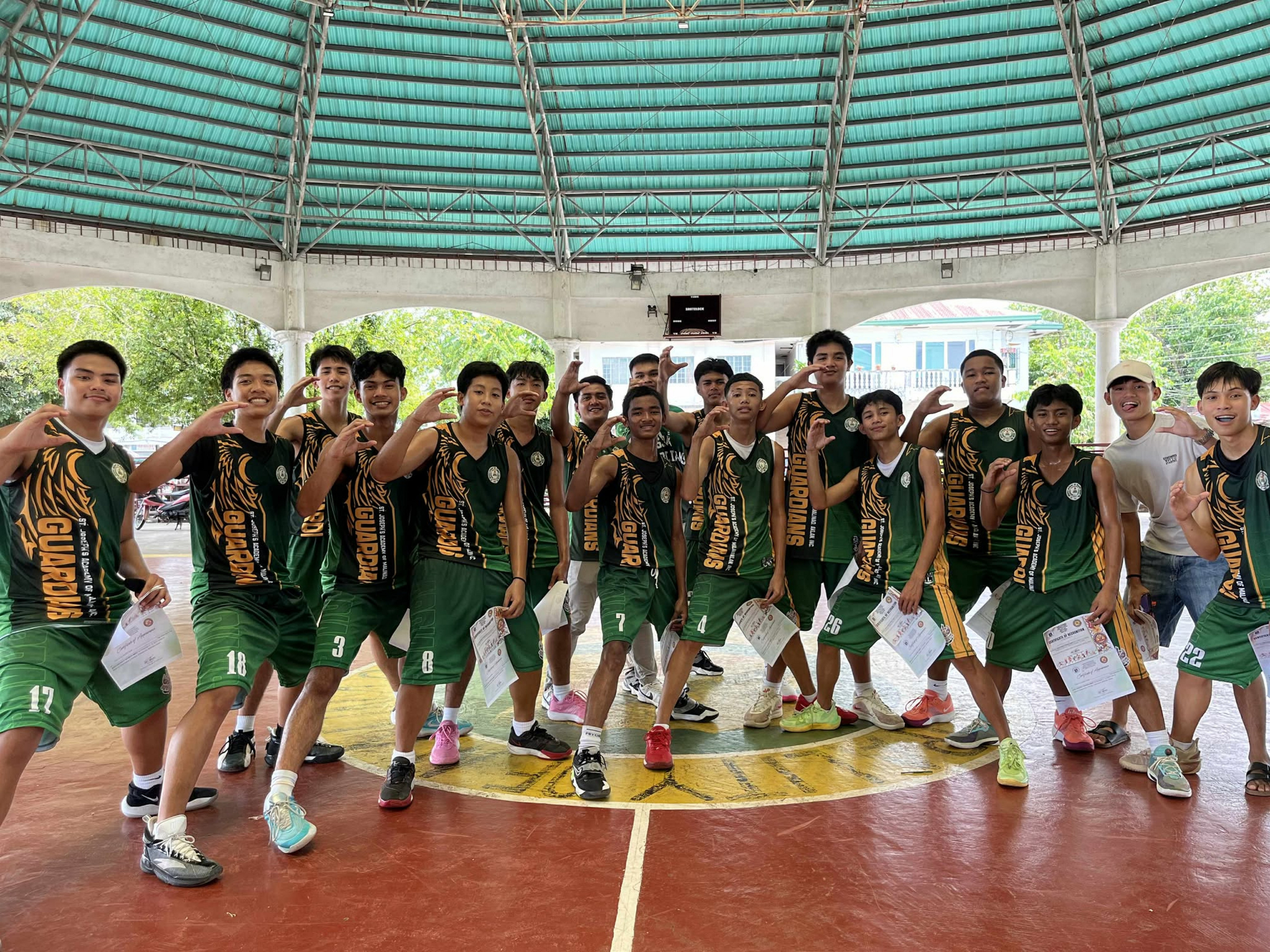 Guardians of the school basketball team.